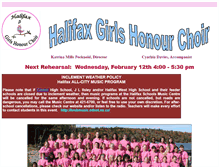 Tablet Screenshot of choir.ednet.ns.ca