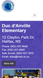 Mobile Screenshot of ducdanville.ednet.ns.ca