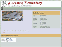 Tablet Screenshot of aldershot.ednet.ns.ca